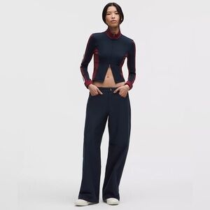 New Lululemon EasyFive Low-Rise Classic Wide-Leg Pant 28 True Navy $148